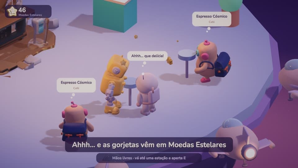Cliente bebendo e deixando gorjeta